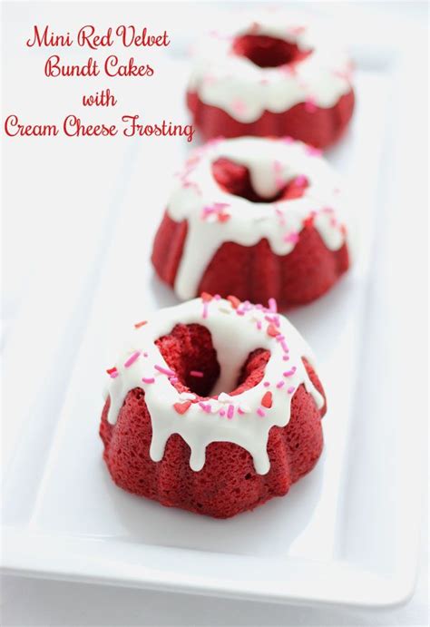 They are easy to prepare and can be served for breakfast this dark chocolate bundt cake is a chocolate lover's dream. Red Velvet Mini Bundt Cake Recipes - Mini Red Velvet Bundt ...