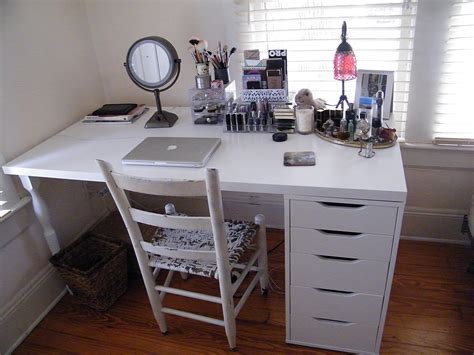 18 posts related to ikea makeup storage. IKEA Makeup Organization Storage Linnmon Table Top and ...