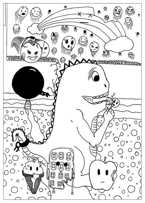 (the possible answers you can get are red/orange/yellow, green/blue, purple/pink or black/white). 314 best Trippy/Psychedelic Coloring Pages images on ...