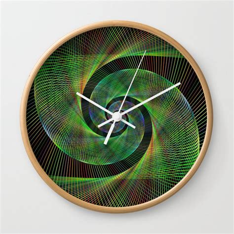 Spiral Wall Clock By Davidzydd Society6