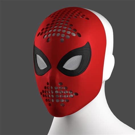 Spider Man Far From Home Face Shell 3d Model 3d Printable Cgtrader