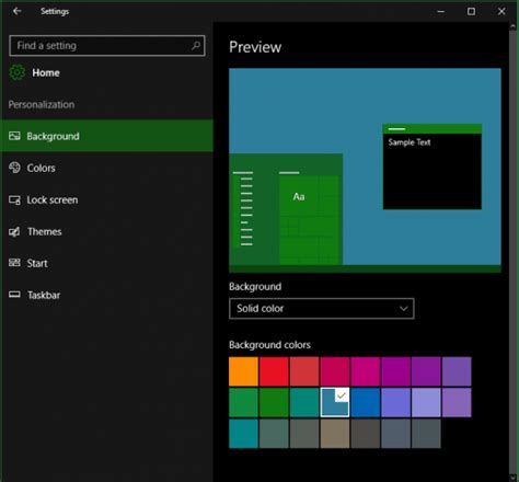 Windows 10 Anniversary Update Color Personalization Settings