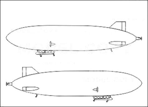 Zeppelin Nt Airship Lz N D Drawing Blueprints Model Copy Default