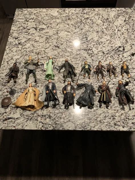 Lotr Lord Of The Rings Action Figure Lot Hobbits Gandalf Arogorn