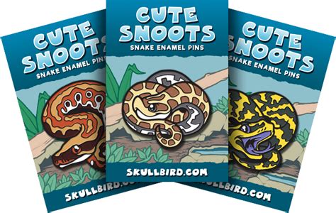 Cute Snoots Snake Enamel Pins By Laine Garrett —kickstarter