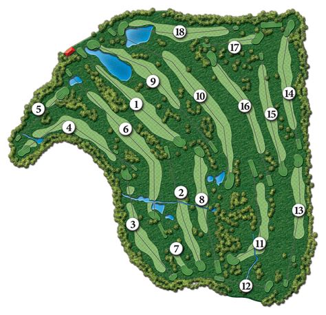 Course Map Tamarack Golf Club Oswegony Scribany