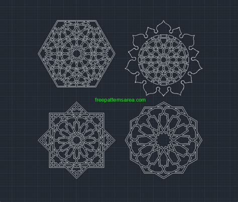 Islamic Art Geometric Design Graphics Vectors Freepatternsarea