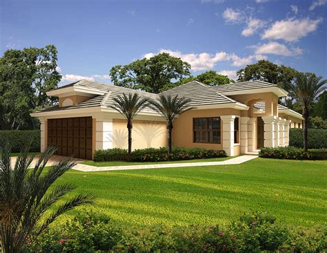 Both the sea and surrounding land of this area are reflected through the use of warm and cool color palettes that feature a melting pot of cultures, design options and visually pleasing homes. Narrow Lot Mediterranean Home Plan - 32170AA ...