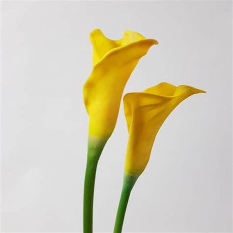 Artificial Calla Lily Yellow 76cm Desflora