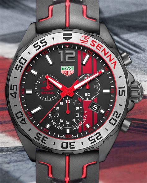 Tag Heuer Carrera Heuer 01 And Formula 1 Ayrton Senna Special Edition