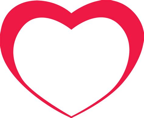 Red Outline Heart PNG Image Download | Heart outline, Heart png, Outline