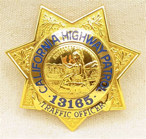Our Last Ca 1989 Chp California Highway Patrol Rejected Badge By