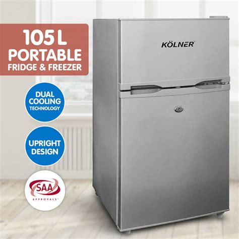 kolner 105l portable upright fridge freezer 12v 24v 240v caravan 4wd car camping fdg yge 105l
