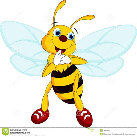 Bee Cartoon Royalty Free Stock Images Image 34869049