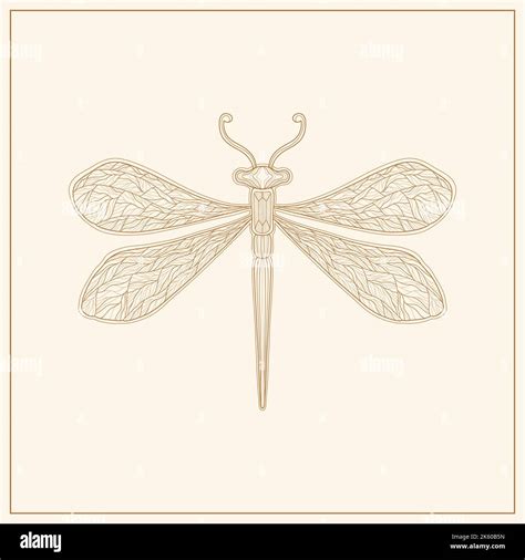 Dragonfly Art Nouveau Art