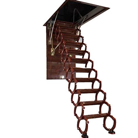 Techtongda Ceiling Ladder Pulldown Attic Folding Ladder Loft Wall
