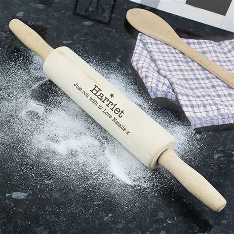 Personalised Rolling Pin By Rocket And Fox