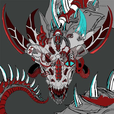 ArtStation - Shiya , The Crimson Serpent - wip
