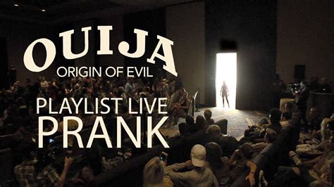 When the youngest daughter is overtaken by the merciless spirit. Ouija: Origin of Evil - Playlist Live Prank (HD) - YouTube