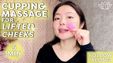 5 Min Daily Lifting Facial Cupping Massage For Cheeks Follow Along ♡ Lémore ♡ Youtube