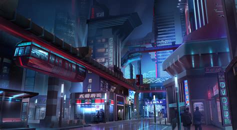 Artstation Scifi City Matte Painting