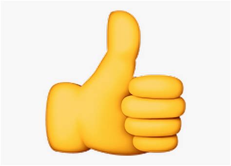Clipart Ok Thumbsup Good Yellow Fine Emojisticker Yes Png Thumbs Up Emoji Free Transparent