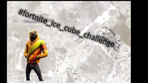 My First Video Ice Cube Challenge Youtube
