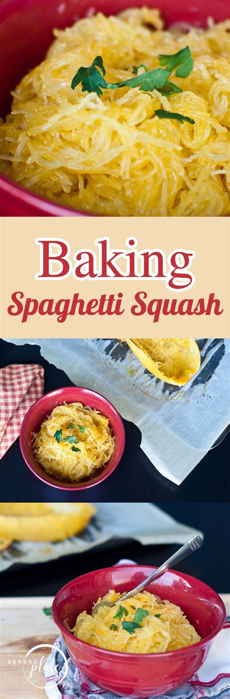 Cheesy buffalo chicken spaghetti squash bowls baked spaghetti squash with tomato meat sauce the baking way is the most popular in cooking spaghetti squash. Baking Spaghetti Squash | Recipe | Spaghetti squash, Full ...