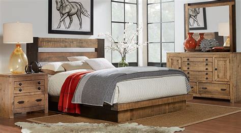 Picture Of Asher Driftwood 5 Pc King Bedroom From Furniture Bedroom