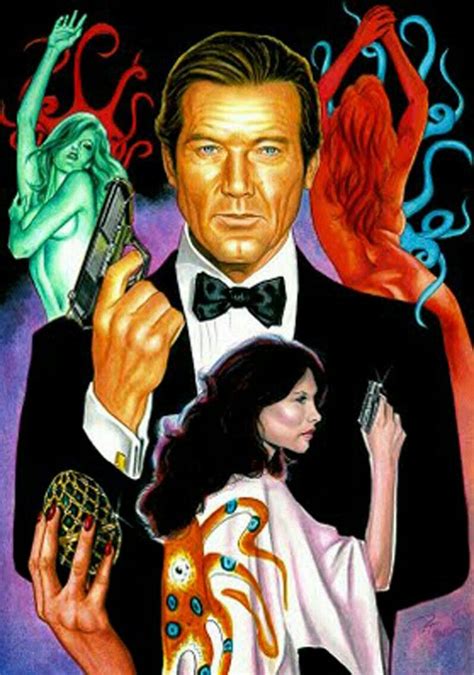 James Bond Octopussy 007 James Bond Roger Moore Movie Art Series Joker Movie Posters