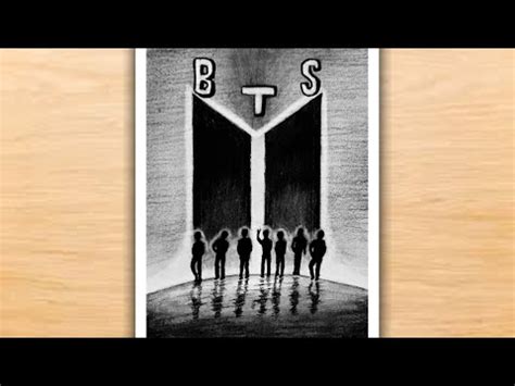 BTS Army with Pencil Pencil BTS Sketching Video BTS 그리기 BTS