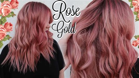 I also show some acrylics. My ROSE GOLD Hair Color Tutorial ☾ (BEST FORMULA EVER) - YouTube