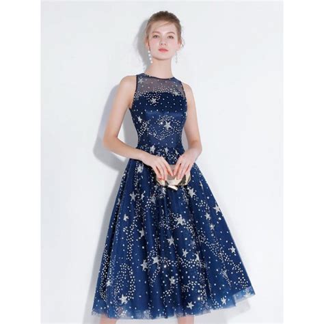 Chic Homecoming Dresses Stars A Line Lace Sparkly Short Prom Dress