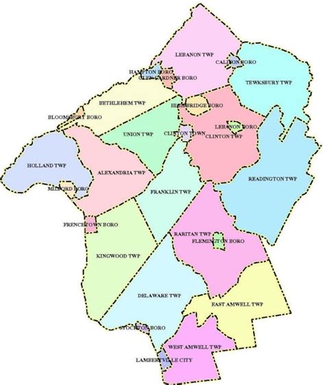 Hunterdon County Municipalities Map Nj Italian Heritage Commission
