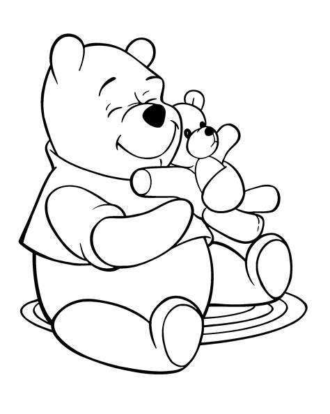 Coloring Pages Pooh Bear Coloring Home