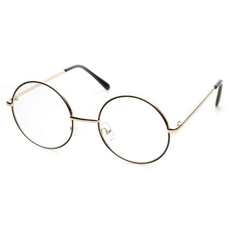 Vintage Lennon Inspired Clear Lens Round Frame Glasses 9222 Round Glasses Frames Circular