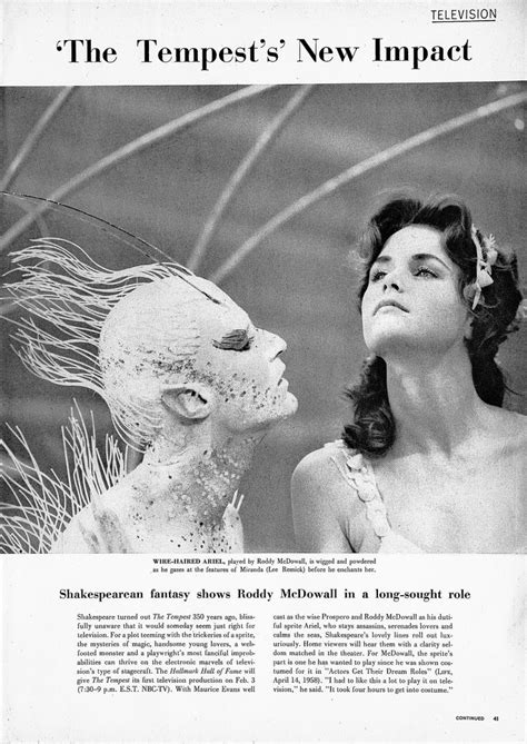 Shooting Shakespeare The Tempest Nbc 1960 Art And The Zen Of