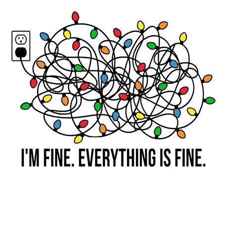 Im Fine Everything Is Fine Tangled Christmas Lights Svg And Etsy