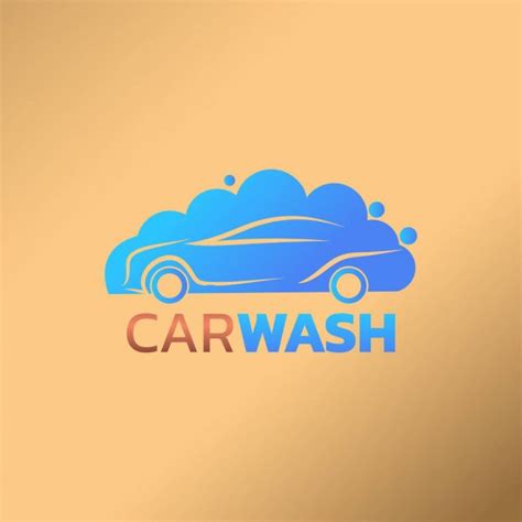 Car Wash Logo Vector Illustration Template Trendy Car Wash Vector Stock Vector Image By