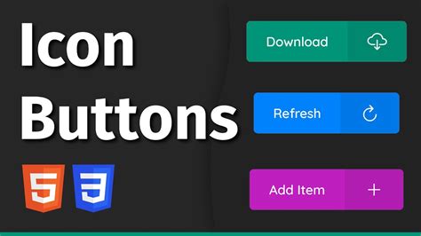 Easily Create Buttons With Icons Using Html Css Web Development Hot