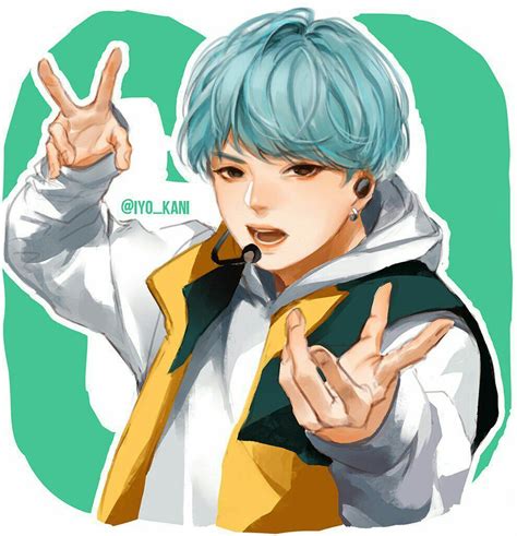 Jin was at work when you turned on your favorite anime. Bts go go Suga | Bts fanart, Bts chibi, Cartoon photo