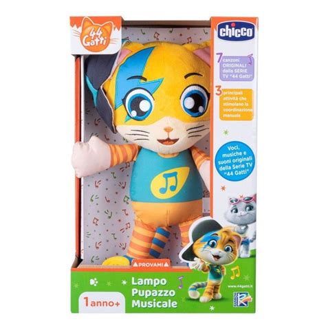$44.99 for a set of two. Toy 44 Cats Lampo Musical Plush Chicco 00009935100000