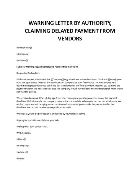 Do you think you'll be able to complete your monthly targets and performance standards without us? Sample complaint letter for delay in payment