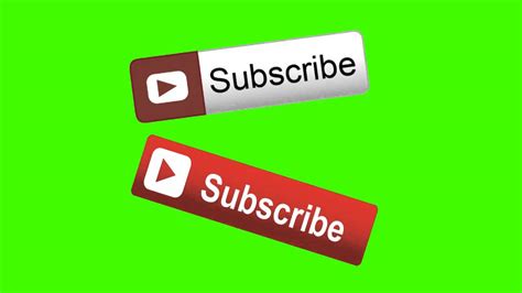 Youtube Subscribe Buttons Cool Animation In Free Green