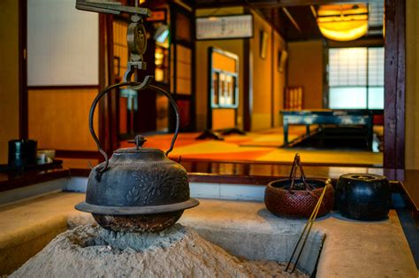 Interior Of Chaya 茶屋 A Traditional Japanese Tea House At Higashi