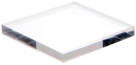 Plymor Clear Acrylic Square Polished Edge Display Base 2 W X 2 D X 0