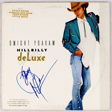 Dwight Yoakam Signed Hillbilly Deluxe Record Album Cover Jsa Coa