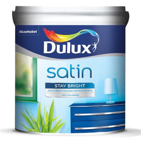 Soft Sheen White Dulux Satin Stay Bright Enamel Paint Packaging Size