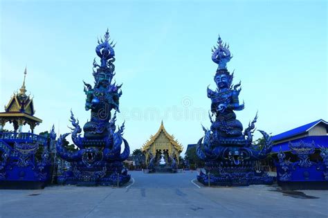 Blue Temple In Chiang Rai Stock Image Image Of Buddhist 154250531