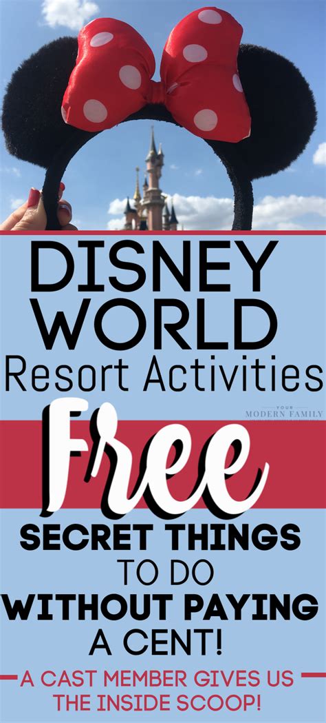 Free Disney World Resort Activities To Enjoy At The Hotels Disney